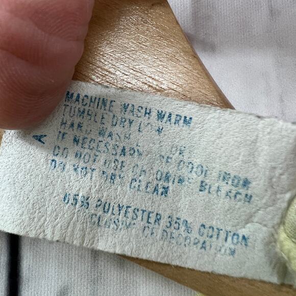 American VINTAGE 70's Katz MEDIUM Yellow Floral Patient Sleep Gown Dress - Picture 12 of 12